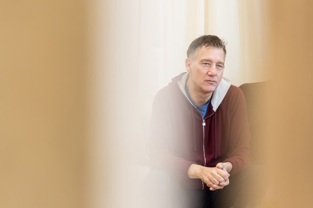 Clive Owen (Alfie) in rehearsals for End at the National Theatre. Photographer Marc Brenner 00089