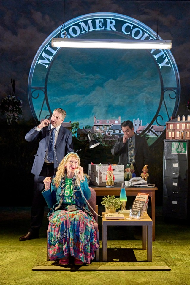 Daniel Casey (Barnaby), Julie Legrand (Terry Bazeley) & James Bradwell (Troy) in The Killings at Badger's Drift, ©Manuel Harlan