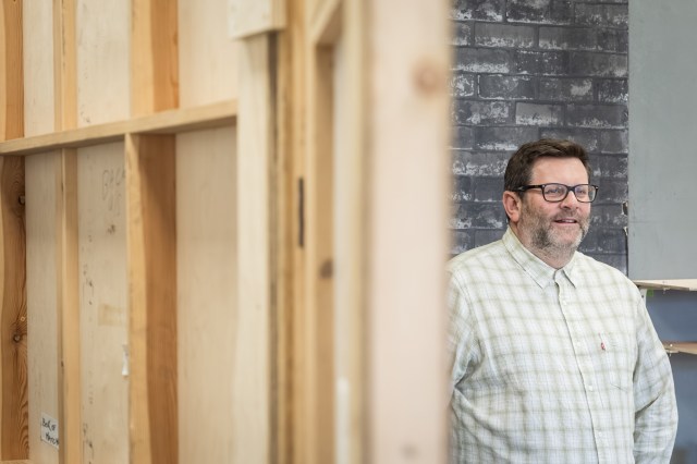 David Eldridge (Writer) in rehearsals for End at the National Theatre. Photographer Marc Brenner 03044