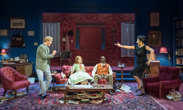 (L R) George Kemp (Nick), Tilly Steele (Honey), Patrick Robinson (George), Cathy Tyson (Martha) Photography by Marc Brenner (L R) George Kemp (Nick), Tilly Steele (Honey), Patrick Robinson (George), Cathy Tyson (Martha) Photography by Marc Brenner