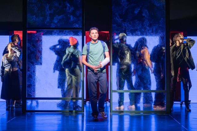 Ryan Kopel and the cast of Dear Evan Hansen