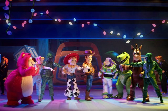 Together A Pixar Musical Adventure The characters of Toy Story on stage at Disneyland Paris