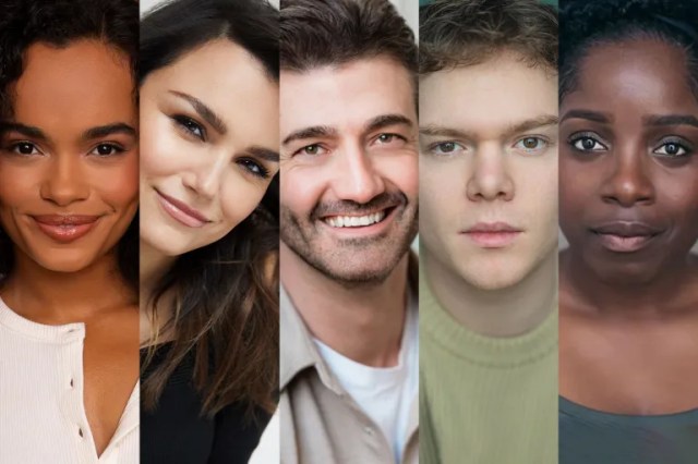 Lorna Courtney, Samantha Barks, Oliver Tompsett, Ben Joyce and Malinda Parris Lorna Courtney, Samantha Barks, Oliver Tompsett, Ben Joyce and Malinda Parris