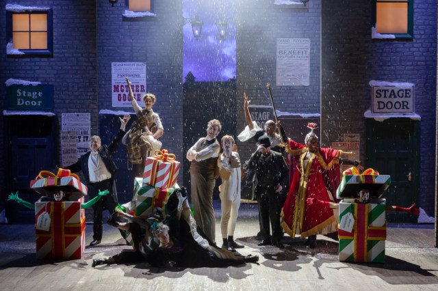 (1) Sherlock Holmes & The 12 Days of Christmas cast. Birmingham Rep. Credit Pete Le May