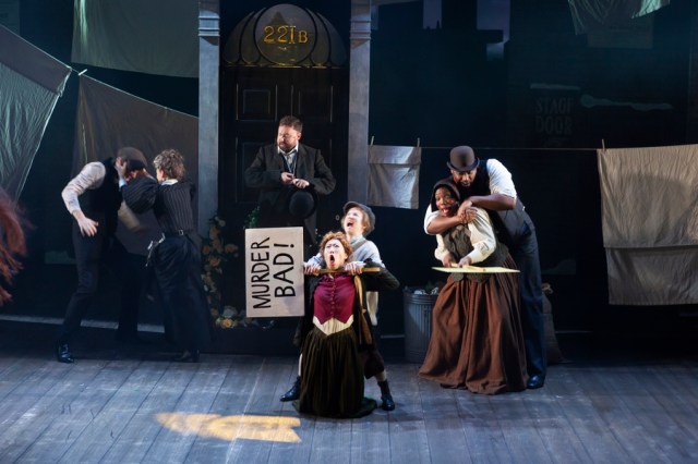 (11) Sherlock Holmes & The 12 Days of Christmas cast. Birmingham Rep. Credit Pete Le May