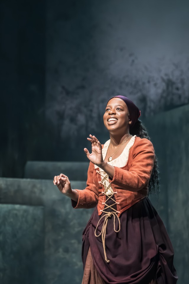 Gabrielle Brooks (Jenet) in Coven at Kiln Theatre © Marc Brenner 00224