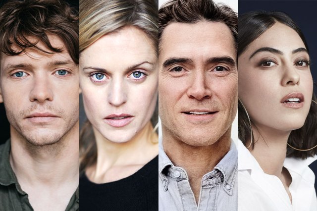 Headshots of Billy Howle, Denise Gough, Billy Crudup and Rose Salazar