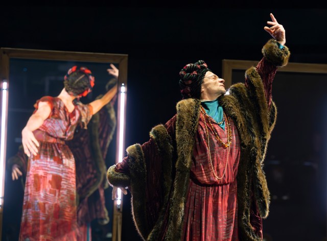 Justin Salinger (Fidolia) in Ballet Shoes (2025) at the National Theatre. (c) Alastair Muir BS16370