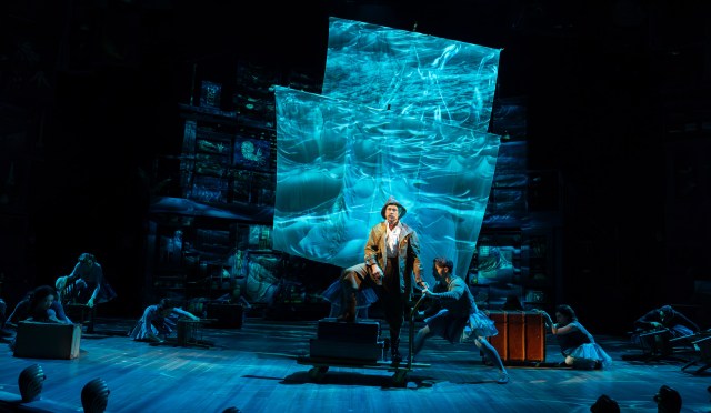 Justin Salinger (Great Uncle Matthew) in Ballet Shoes (2025) at the National Theatre. (c) Alastair Muir BS12006