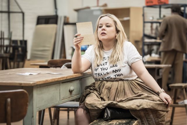 Nicola Coughlan in rehearsals