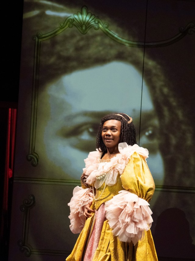 Nina Cassells (Pauline) in Ballet Shoes (2025) at the National Theatre. (c) Alastair Muir BS16206