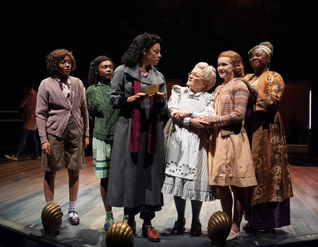 The cast of Ballet Shoes (2025) at the National Theatre. (c) Alastair Muir BS13271