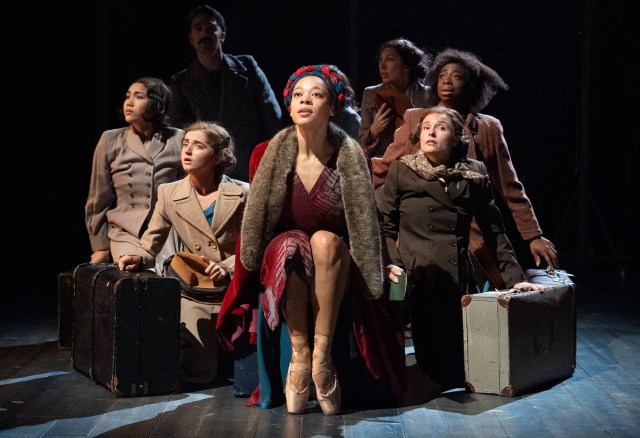The cast of Ballet Shoes (2025) at the National Theatre. (c) Alastair Muir BS19466