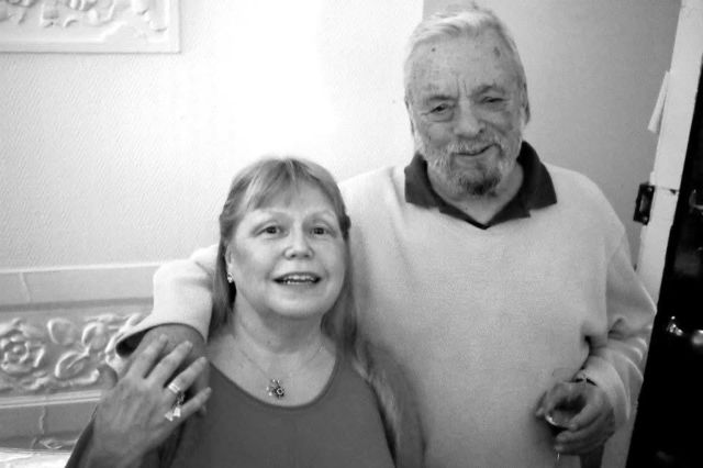 Valda Aviks and Stephen Sondheim
