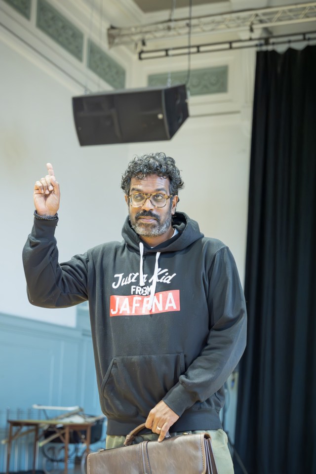 WOMAN IN MIND. Rehearsals. Romesh Ranganathan. Photo by Marc Brenner
