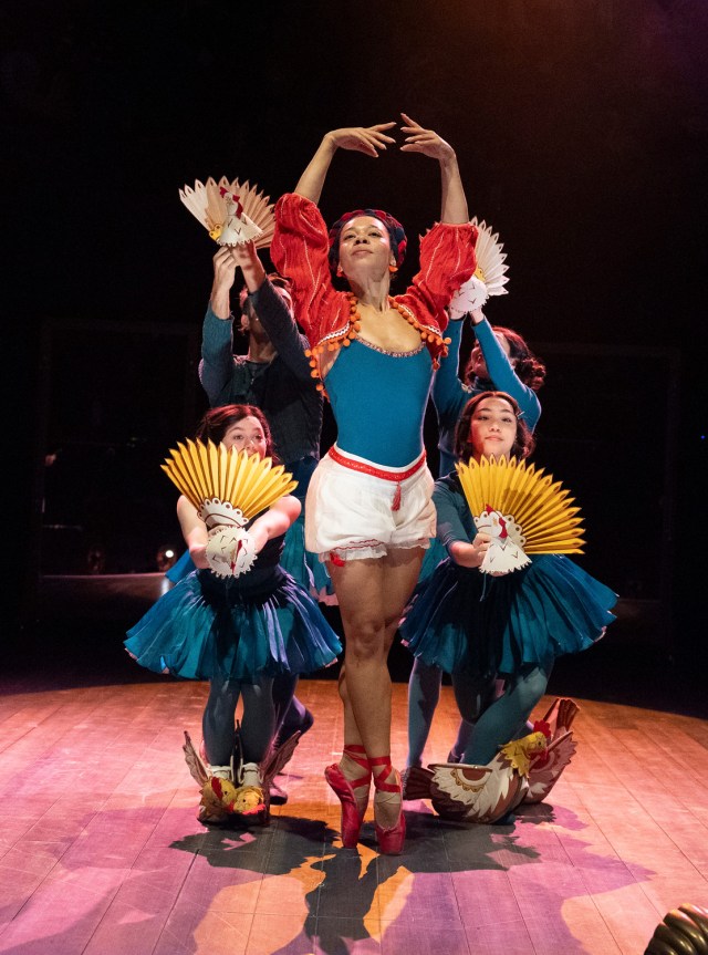 Xolisweh Ana Richards (Katerina) in Ballet Shoes (2025) at the National Theatre. (c) Alastair Muir BS13845