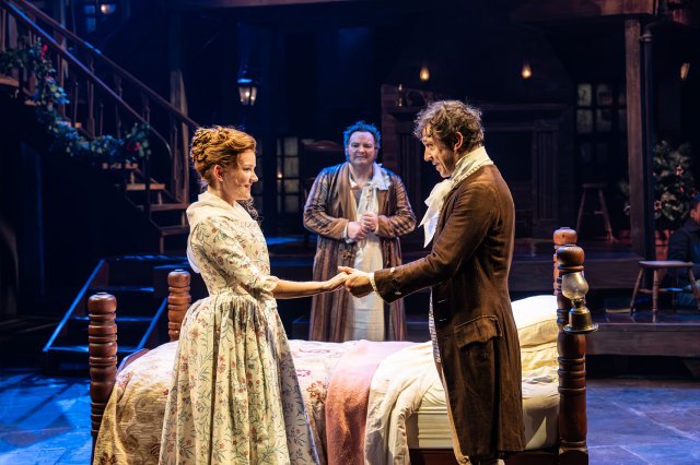 Lucy Brindle, Ian Midlane and Ryan O’Donnell in A Christmas Carol