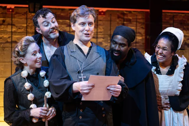 Dracapella Lorna Want, Ciarán Dowd, Stephen Ashfield, Ako Mitchell and Monique Ash-Palmer in Dracapella