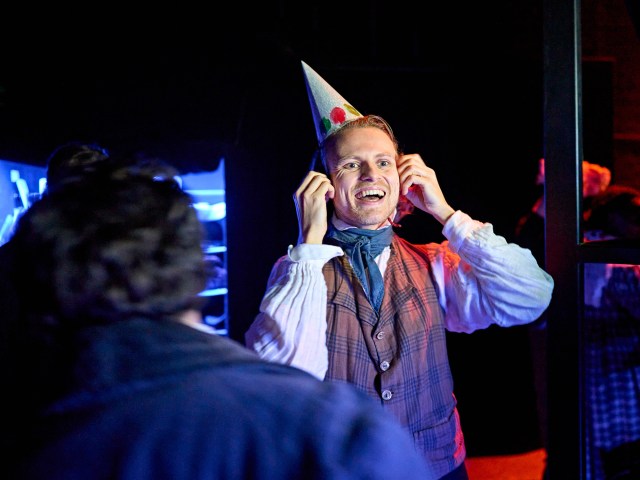 Geraint Downing behind the scenes of A Christmas Carol 2025. Photo by Manuel Harlan