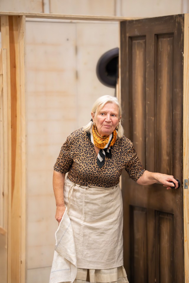 Janice Connolly in rehearsals for WHEN WE WERE MARRIED photo by Johan Persson