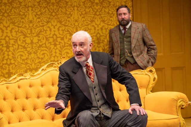 John Hodgkinson and Jim Howick in WHEN WE ARE MARRIED Donmar Warehouse photo by Johan Persson