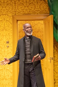 Leo Wringer in WHEN WE ARE MARRIED Donmar Warehouse photo by Johan Persson