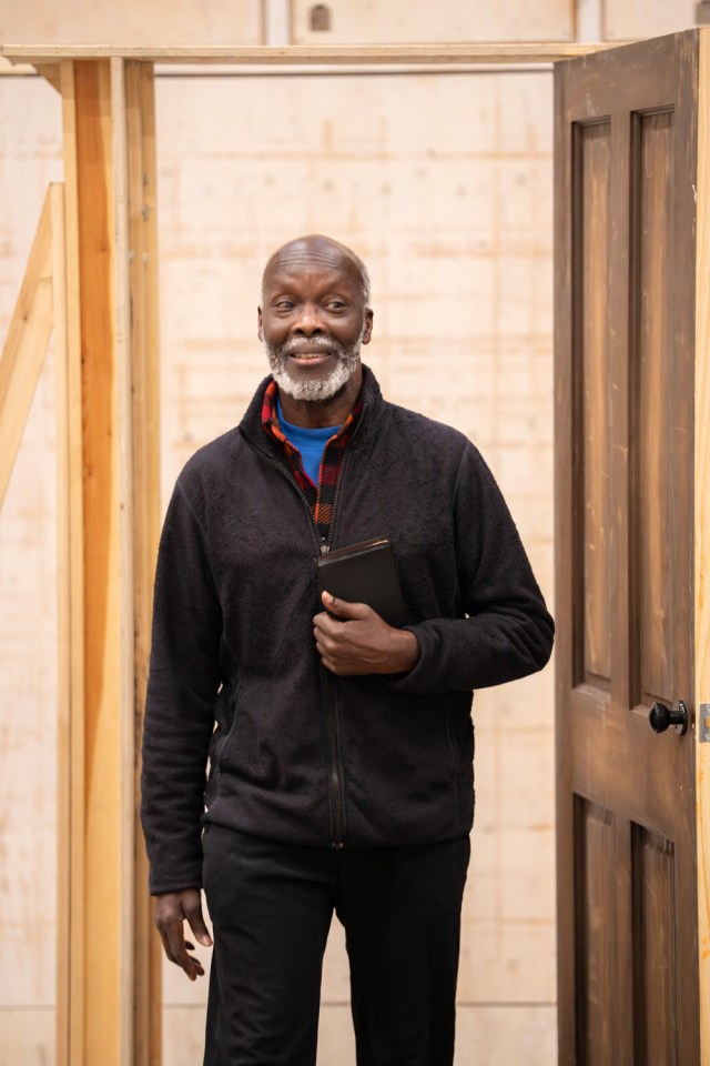 Leo Wringer in rehearsals for WHEN WE WERE MARRIED photo by Johan Persson