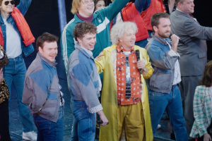 Watch three Marty McFlys perform during the same Back to the Future the Musical show