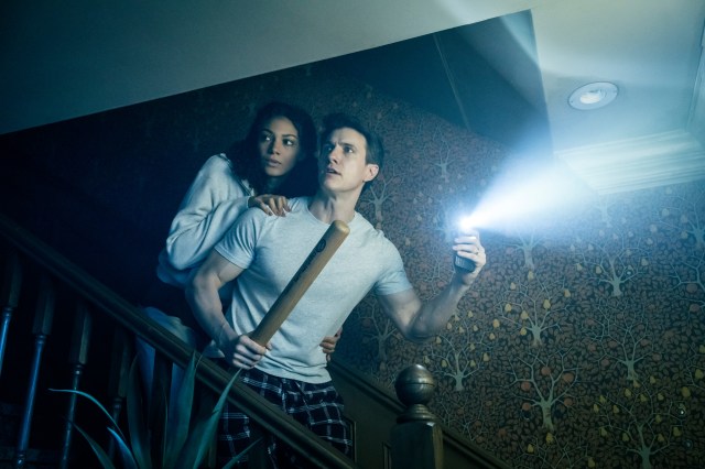Paranormal Activity Melissa James as 'Lou' and Patrick Heusinger as 'James' Johan Persson 4