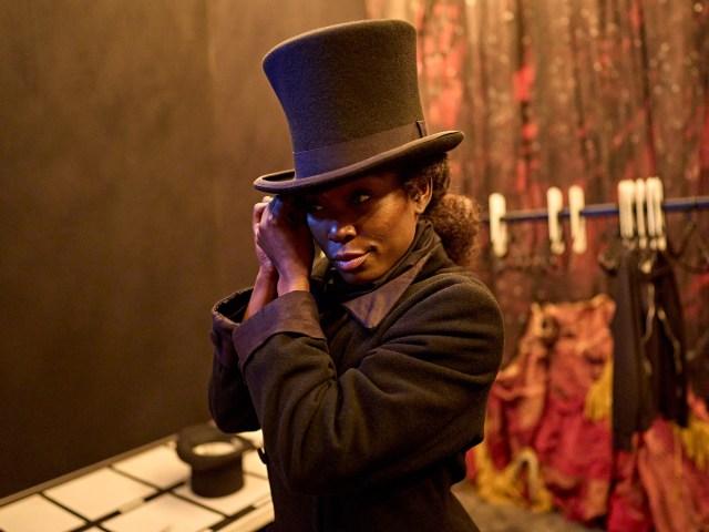 Tanisha Spring behind the scenes of A Christmas Carol. Photo by Manuel Harlan