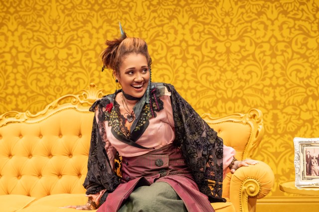 Tori Allen Martin in WHEN WE ARE MARRIED Donmar Warehouse photo by Johan Persson