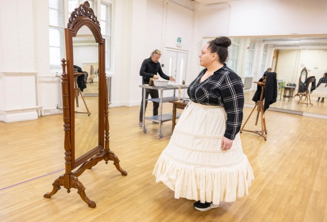 038 Mrs President Rehearsals 2026 Pamela Raith Photography.(Hal Fowler and Keala Settle)