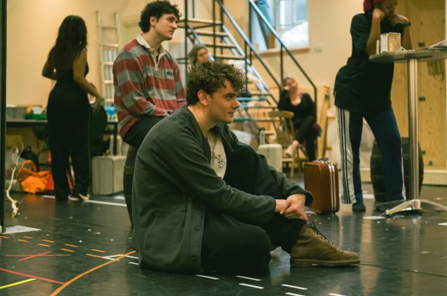 Harold Fry in rehearsal, Noah Mullins (Balladeer) by Matt Crockett Harold Fry in rehearsal, Noah Mullins (Balladeer) by Matt Crockett