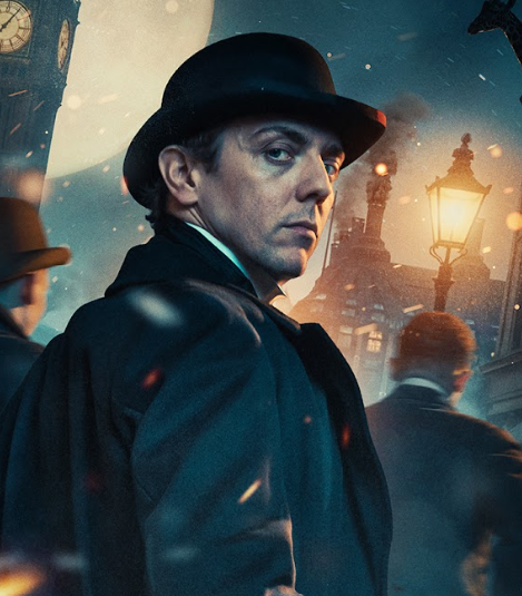 Joshua James in Sherlock Holmes, artwork by Feast Creative
