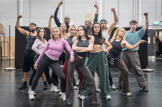 The cast of Legally Blonde in rehearsals
