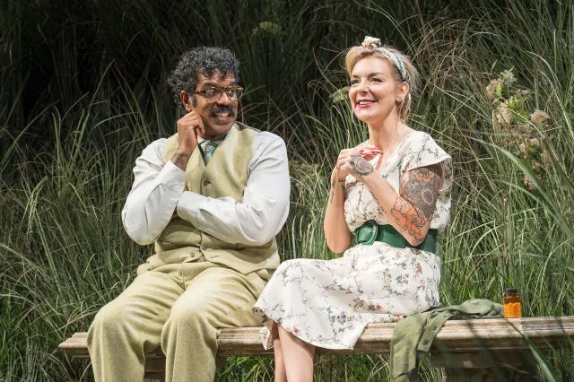 Romesh Ranganathan and Sheridan Smith in Woman in Mind