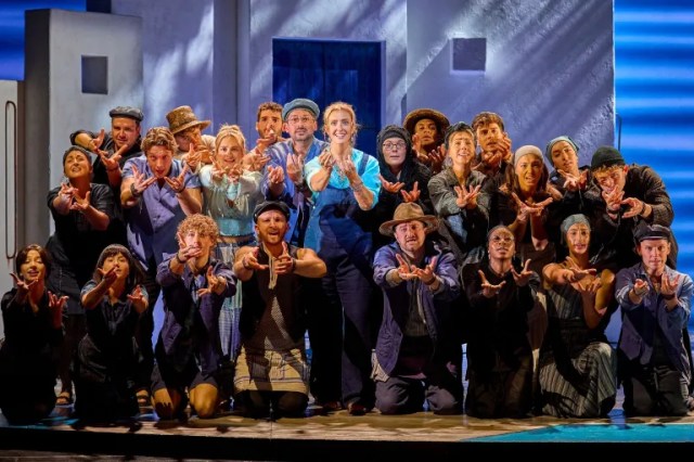 A previous tour cast of Mamma Mia