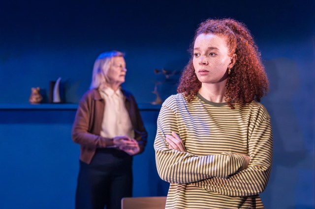 Anastasia Hille and Erin Kellyman in EVENING ALL AFTERNOON Donmar Warehouse photo by Marc Brenner