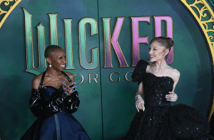 Cynthia Erivo and Ariana Grande at the Wicked For Good premiere 2