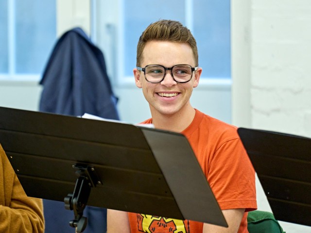 Lewis Cornay (Bromley) in rehearsal for new musical Pride. Photographer Manuel Harlan 095