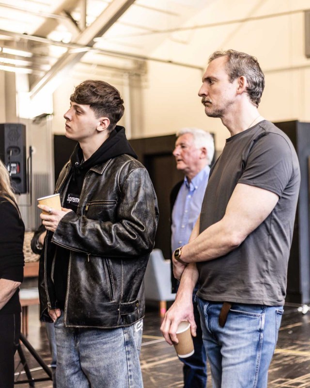 Luke Garner Greene & Thomas Michaelson in Inter Alia Rehearsal Room Photos (Credit Justine Matthew) 04075 Luke Garner Greene and Thomas Michaelson