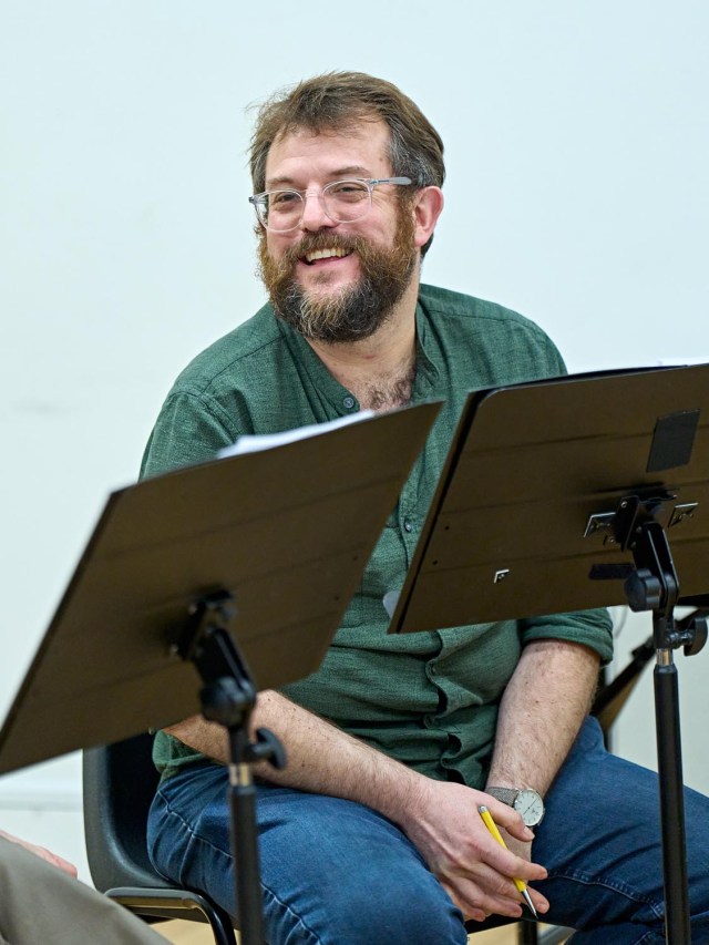 Matthew Woodyatt (Dai) in rehearsal for new musical Pride. Photographer Manuel Harlan 100