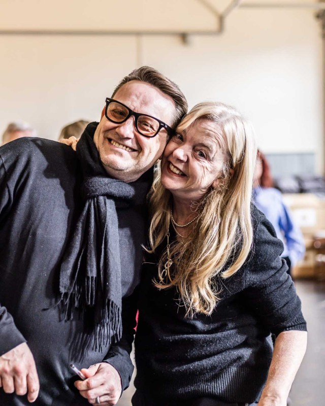 Max Ringham & Suzie Miller in Inter Alia Rehearsal Room Photos (Credit Justine Matthew) 03995 Max Ringham