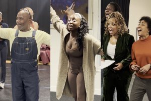 Cedric Neal, Dujonna Gift, Alex Newell, Marisha Wallace and Melanie La Barrie in rehearsals for Once on This Island in Concert