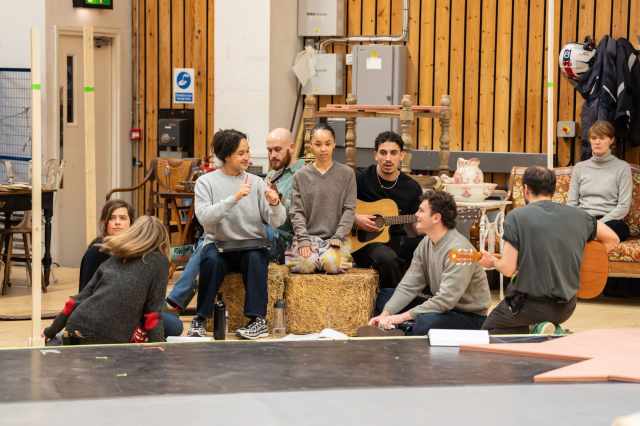 The Company in rehearsals for Summerfolk at the National Theatre. Photographer Johan Persson 00186 The Company in rehearsals for Summerfolk at the National Theatre. Photographer Johan Persson 00186
