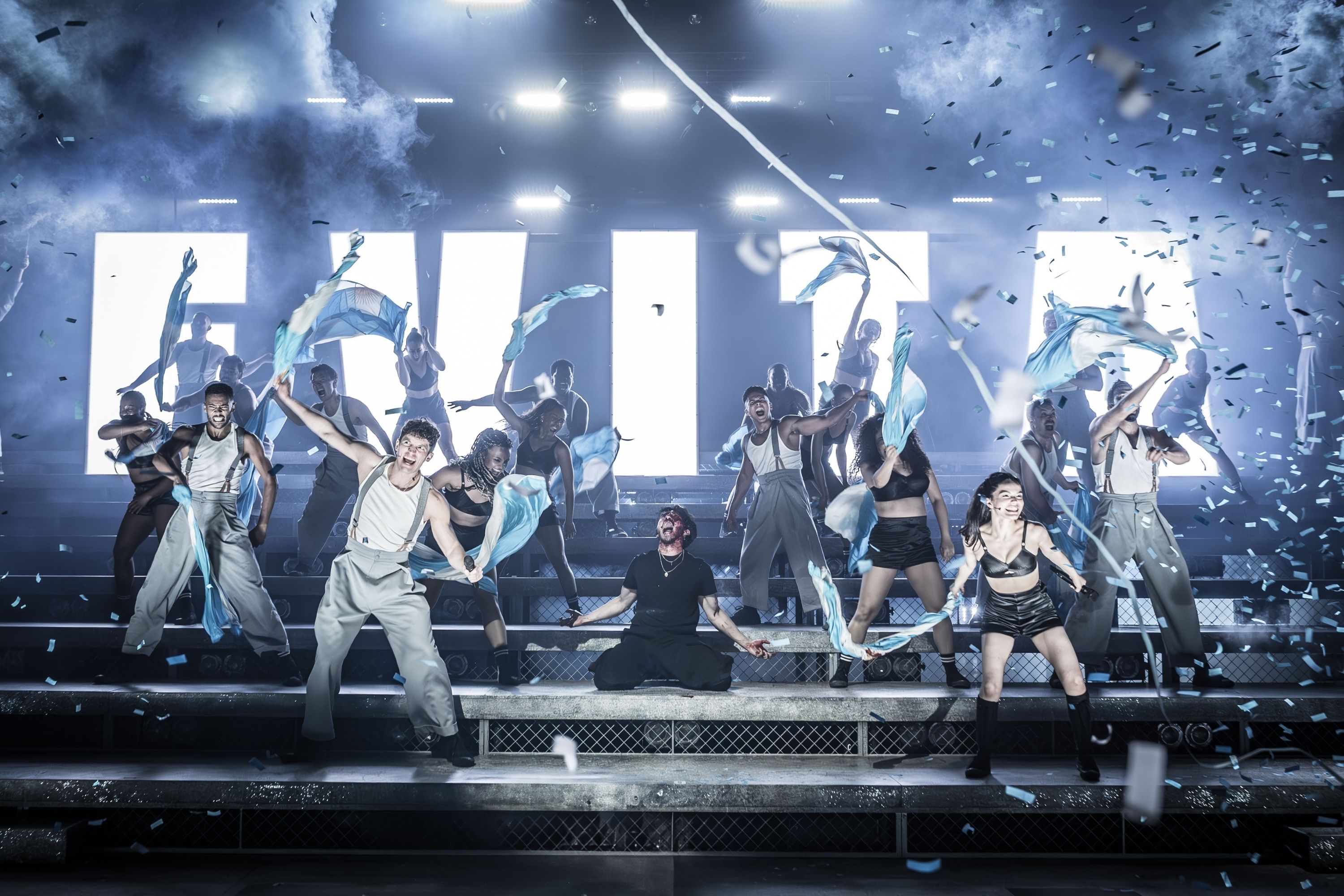 The West End cast of Evita