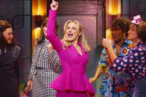 Amber Davies and the cast of Legally Blonde, stills from the video