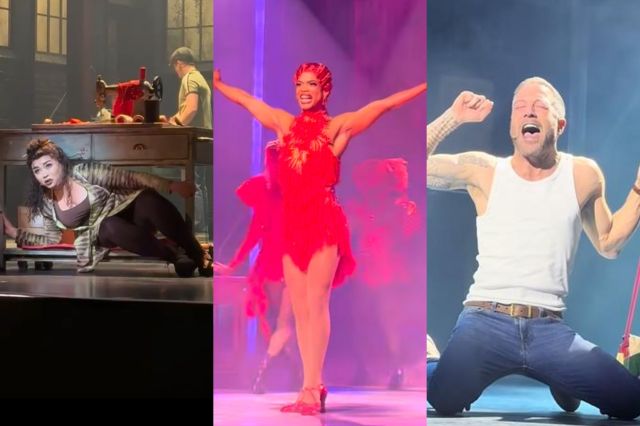 Courtney Bowman, Johannes Radebe and Matt Cardle