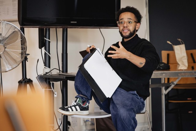 Tatenda Shamiso in rehearsals for Choir Boy