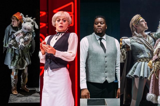 Jo Foster in Into The Woods, Tracie Bennett in Here We Are, Hammed Animashaun in Dealer's Choice, Oliver Savile in Into The Woods Jo Foster in Into The Woods, Tracie Bennett in Here We Are, Hammed Animashaun in Dealer's Choice, Oliver Savile in Into The Woods